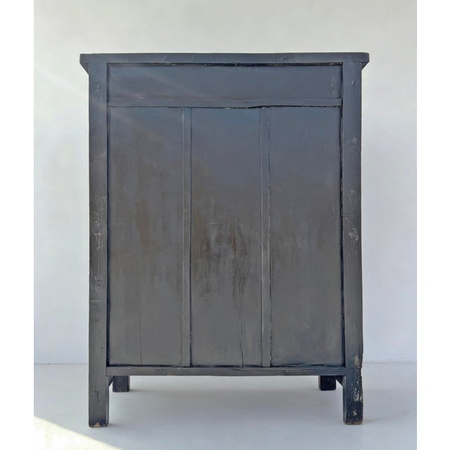 Chinoiserie-Style Hand-Painted Elm Cabinet For Sale - Image 14 of 14