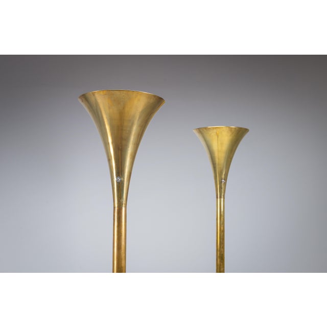 Brass Luminator Floor Lamp attributed to Marcello Piacentini, 1950s For Sale - Image 6 of 12