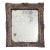 Antique 18th Century French Louis XVI Small Carved Wood Paint Decorated and Silver Gilt Wall Mirror For Sale