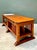 Wood Vintage Monumental Rustic Wood and Marble Console Table For Sale - Image 7 of 18