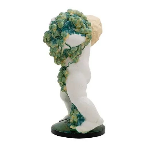 Putto Autumn Figurine by Michael Powolny for Wiener Keramik, 1907 For Sale - Image 3 of 7