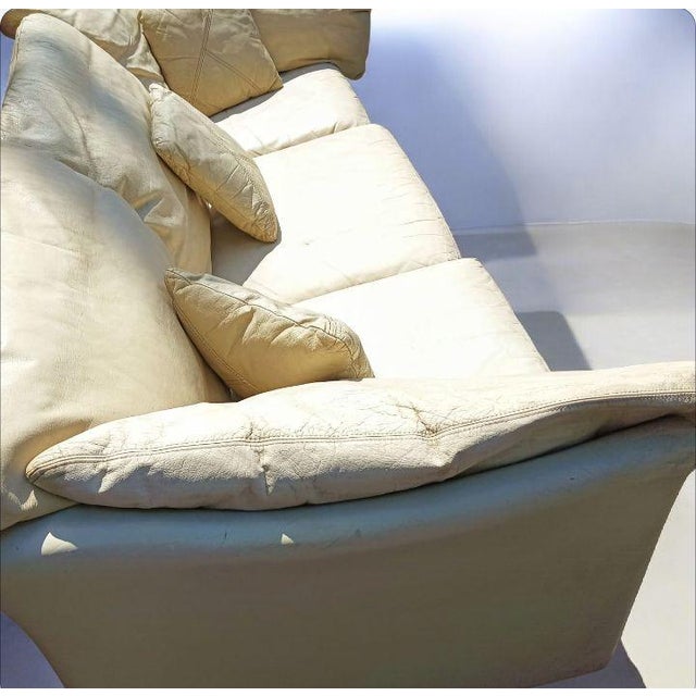 Timeless Elegance: Rare 1980 Vintage Dansk Danish Leather Sofa For Sale - Image 10 of 12