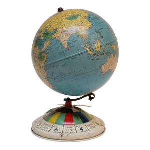 Mid-Century Modern Replogle Magnetic Air Race Globe