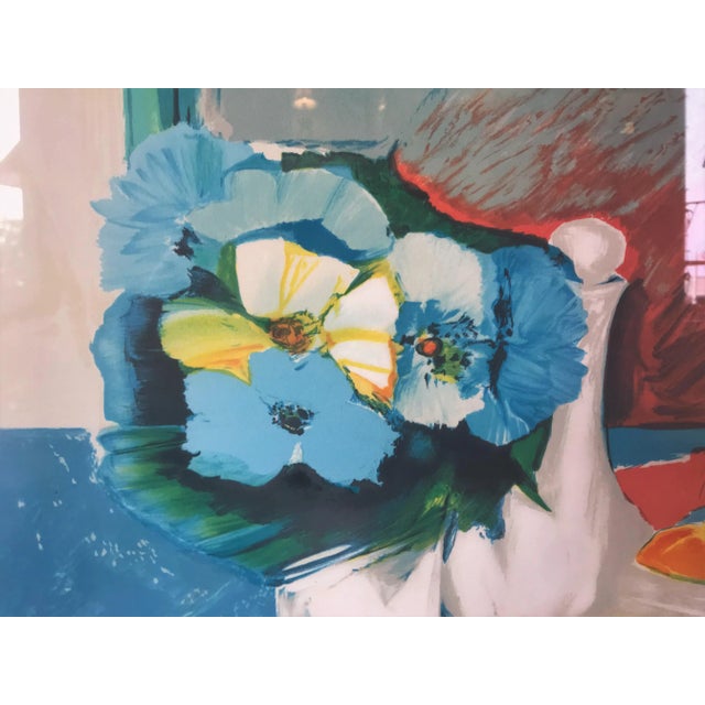 Modern Vintage Mid-Century Claude Lemeret Limited Edition Signed French Still Life Painting For Sale - Image 3 of 10