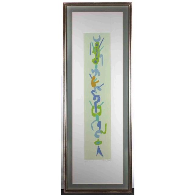 Solitary is a contemporary artwork realized by Leo Guida in 1970s Mixed colored etching on paper. Hand signed, titled on...