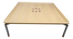 Postmodern Coffee Table in Cork and Glass, 1980s