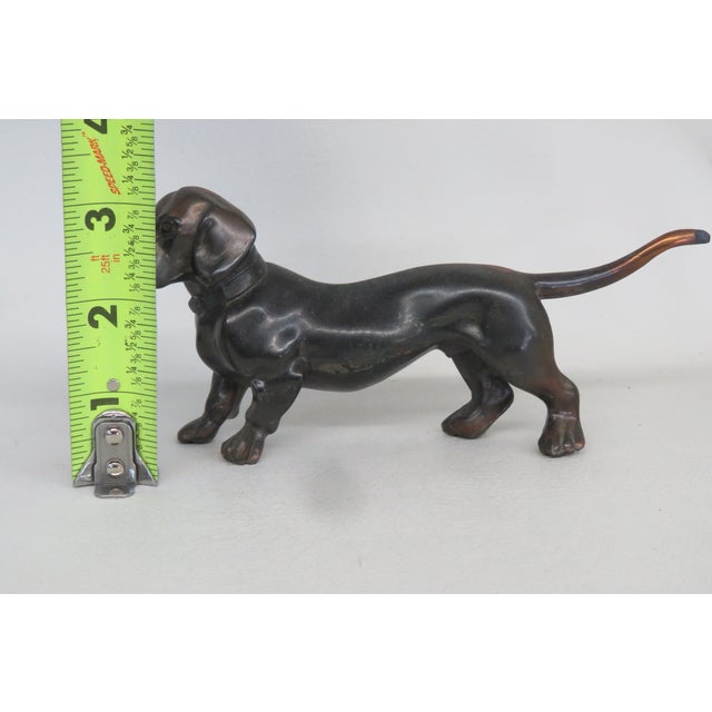 Buxtehude Dachshund Metal Dog Standing Figurine 4703b For Sale - Image 10 of 11