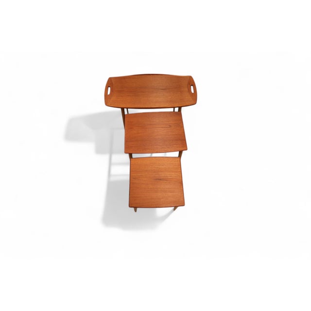 Teak Nesting Tables by Jens Harald Quistgaard, 1960s, Set of 3 For Sale - Image 12 of 18