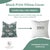 Fabdivine Handmade Block Print Thick Cotton White Throw Pillow Covers 20x20inches-Mushak Raaj Design For Sale - Image 9 of 9