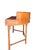 Vintage Faux Bamboo Tortoise Finish Rattan-Style Writing Desk With Gallery Back and Storage Drawers For Sale - Image 9 of 15