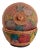 Antique Fruit-Painted Basket With Lid For Sale