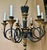 This is a wonderful neoclassic style hand carved wooden chandelier with arrows that start at the top with carved wood...