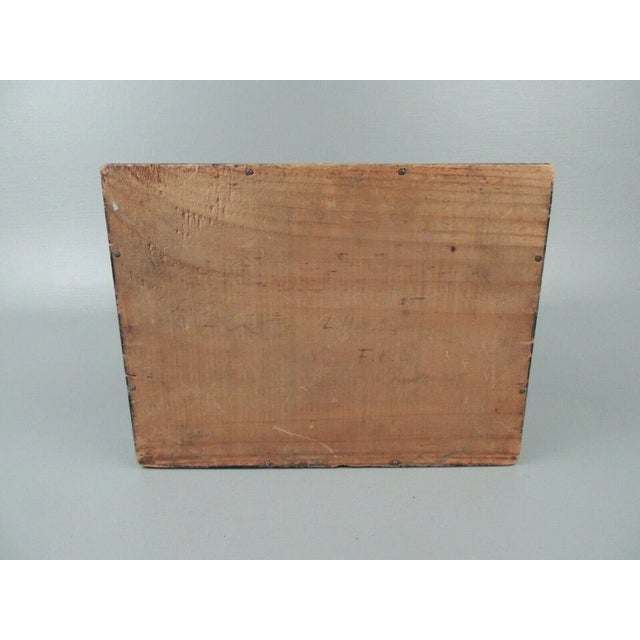 Antique Painted Folk Art Lift-Lid Wooden Box For Sale - Image 11 of 13