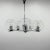 Chrome & Clear Bubble Glass 5-Arm Chandelier, 1970s For Sale - Image 11 of 11