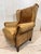 Vintage Leather Hotel Wingback Lounge Armchair, 1980 For Sale - Image 14 of 18