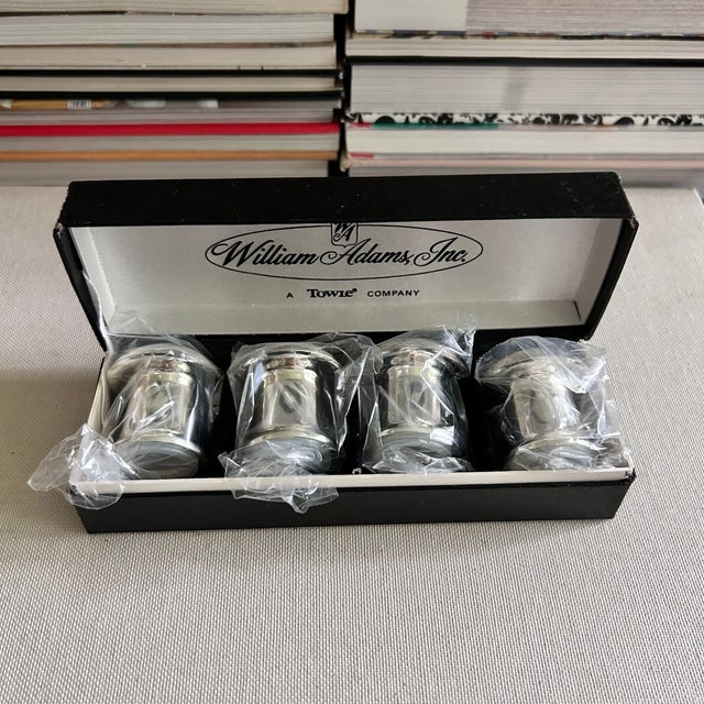Hollywood Regency Vintage Towle Silverplate Mushroom Salt & Pepper Shakers, 2 Sets For Sale - Image 3 of 7