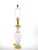 20th Century Hollywood Regency Opaline Glass and Gold-Banded Table Lamps, Pair For Sale - Image 9 of 11