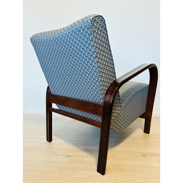 Art Nouveau Model HF-11 Armchair by Halabala for Interier Praha, 1956 For Sale - Image 11 of 14