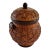 Vintage Chinese Woven Ginger Jar With Wood Elements For Sale