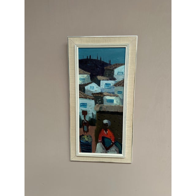 Tage Gavik, Street Vendor in Turkey, 1950s, Oil on Canvas, Framed For Sale - Image 11 of 17