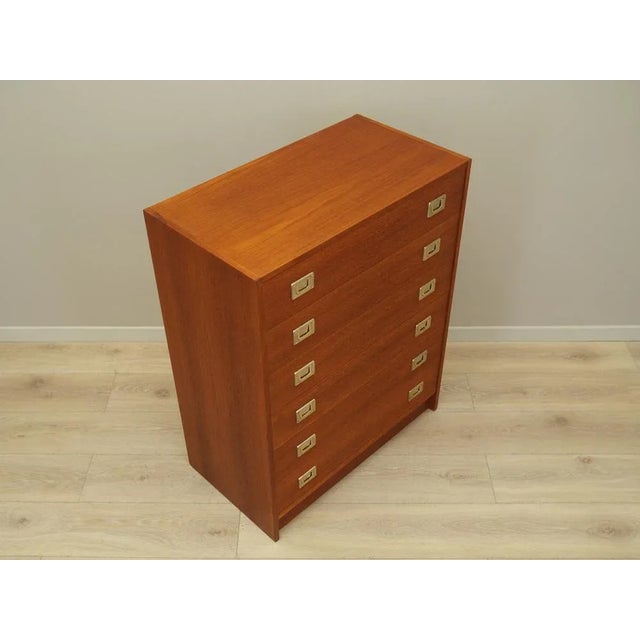 Danish Teak Chest of Drawers, 1960s For Sale - Image 6 of 11