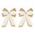 Kenneth Ludwig Chicago Double Bow Ornament (Set of 2) For Sale - Image 4 of 4