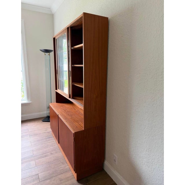 1970s 1970s Mid Century Danish Teak Hutch by Poul Hundevad For Sale - Image 5 of 11
