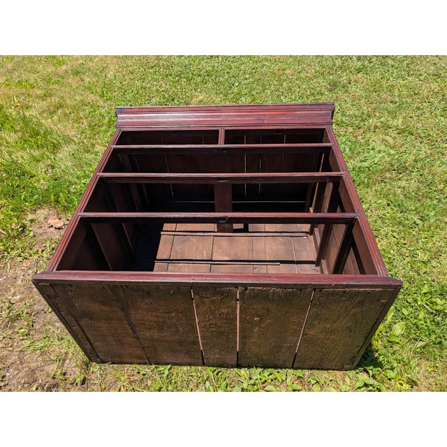 Late 18th Century Antique American Georgian New England Style 2 Piece Solid Cherry Highboy Chest on Chest Late 1800s For Sale - Image 5 of 18