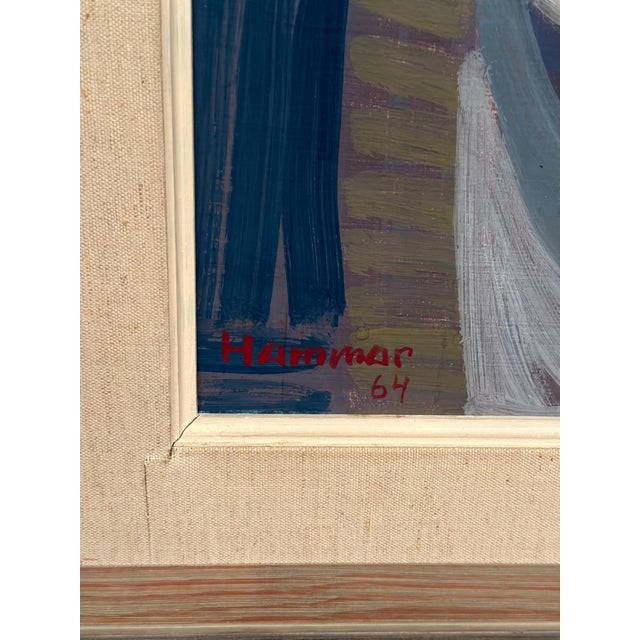 Ingemar Hammar, Guitar, 1964, Oil on Panel, Framed For Sale - Image 11 of 18