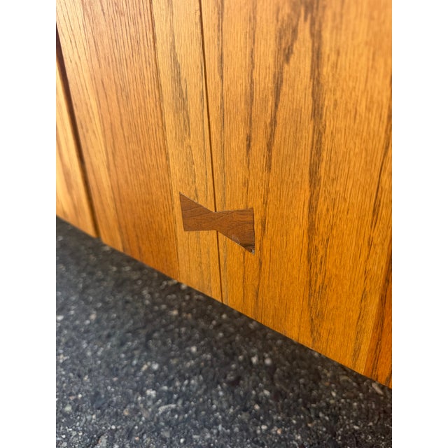Brown Mid Century Modern Bowtie Credenza by Russel Wright for Conant Ball For Sale - Image 8 of 12