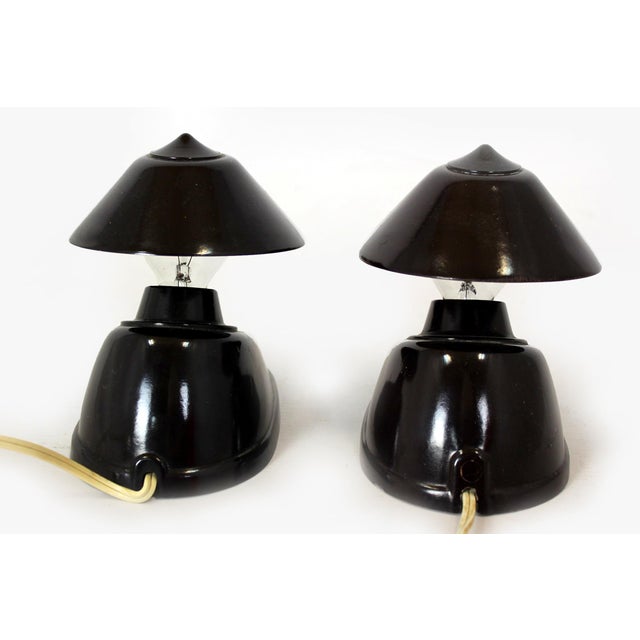 Bauhaus Bakelite Table Lamps from Esc, 1940s, Set of 2 For Sale - Image 13 of 18
