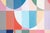 2026, Modern Bauhaus Painting in Vivid Tones of Reflective Whirlpool, Large Triptych, Acrylic Paint on Watercolor Paper For Sale - Image 10 of 11