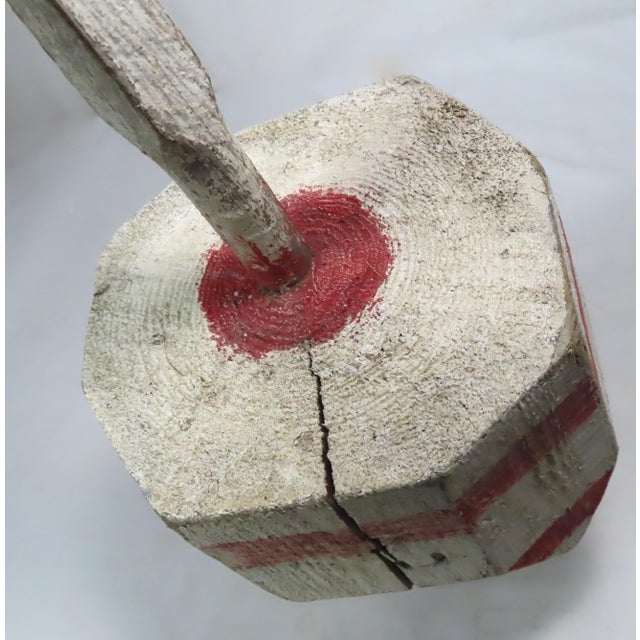 Vintage Wood Coastal Maine Lobster Trap Marker Buoy Chairish