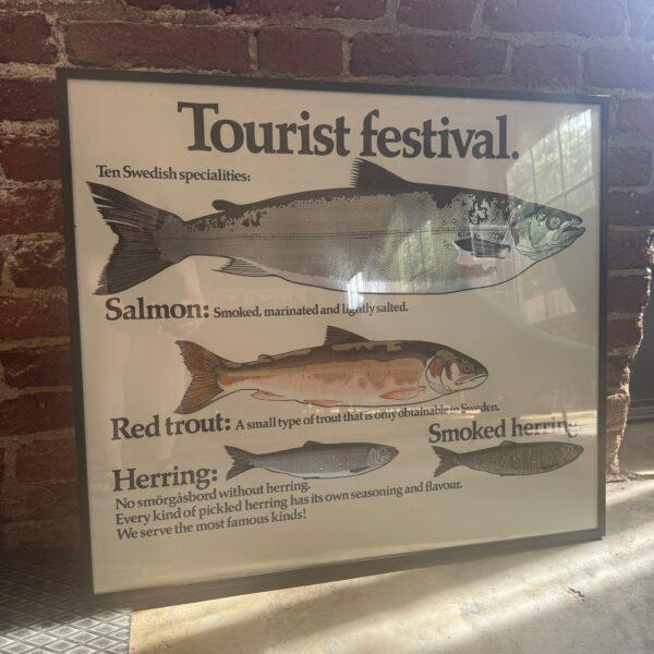 Vintage Swedish Tourist Festival Poster, 1960s For Sale - Image 4 of 4