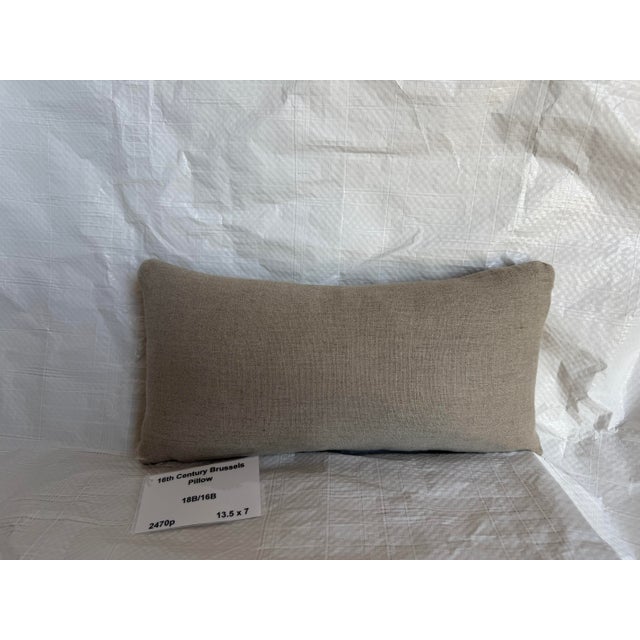 Textile 16th Century Brussels Flemish Tapestry Pillow For Sale - Image 7 of 7