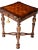 The walnut marquetry in this handsome square lamp table exudes a richness and warmth. Hand planed and inlaid woods are...