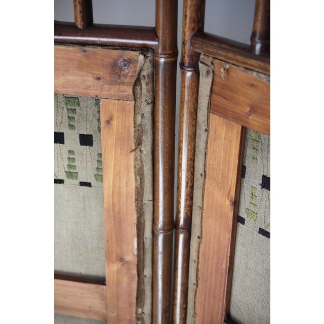 Wood Art Nouveau Bamboo Partition Wall, Austria, 1900s For Sale - Image 7 of 18