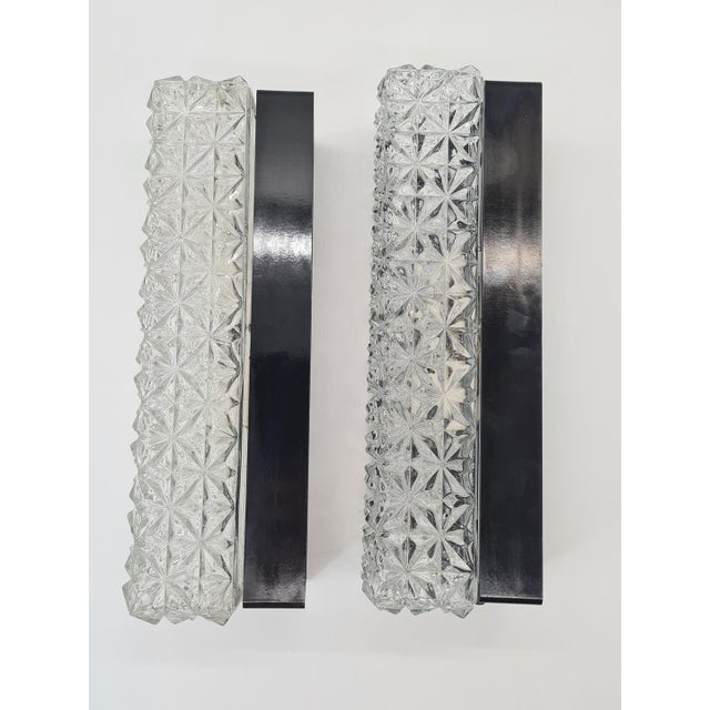 Glass 4385 Wall Sconces from Erco, Germany, 1960s, Set of 2 For Sale - Image 7 of 15