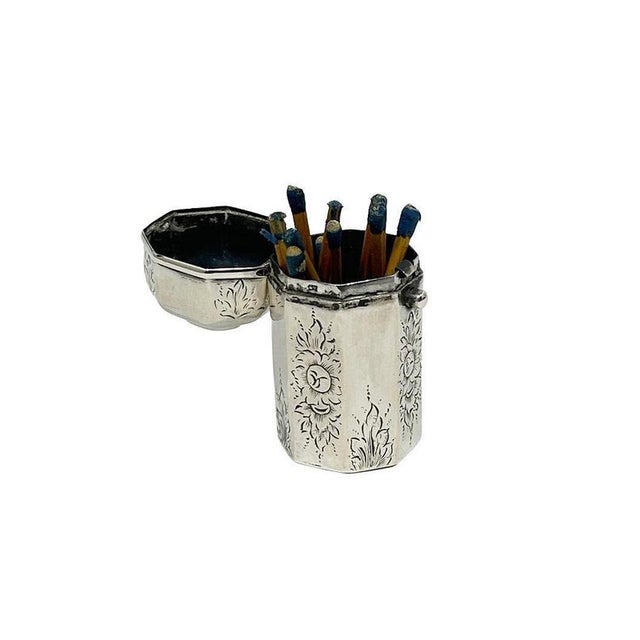 Antique Dutch Silver Match Vesta, 1861 For Sale - Image 3 of 9