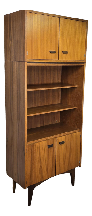 Scandinavian Style Modular Bookcase with Cupboard, 1960s-1970s