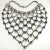 Vintage Dominique Bib Necklace Blue Rhinestones For Sale - Image 4 of 5