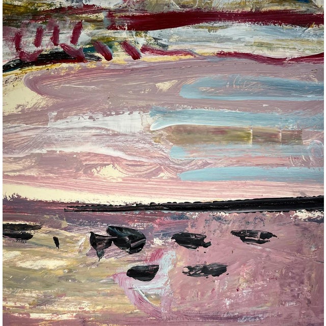 Contemporary Jean Krille, Landscape 129, Oil on Canvas, 1988 For Sale - Image 3 of 10