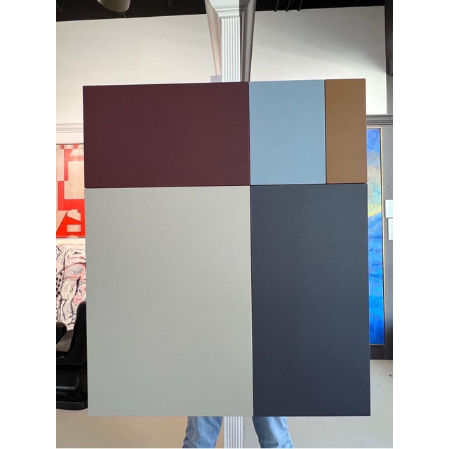 William Finlayson Jr. Acrylic on Wood Assemblage Titled: "A.B.C. 5” 2024 For Sale In West Palm - Image 6 of 9