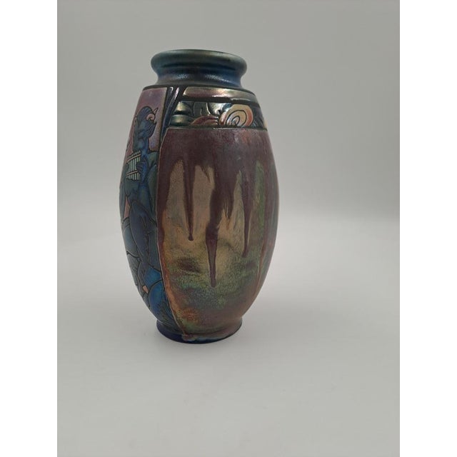 Art Deco Vase by Be Jean Barol, France,1910s1920s For Sale - Image 6 of 12