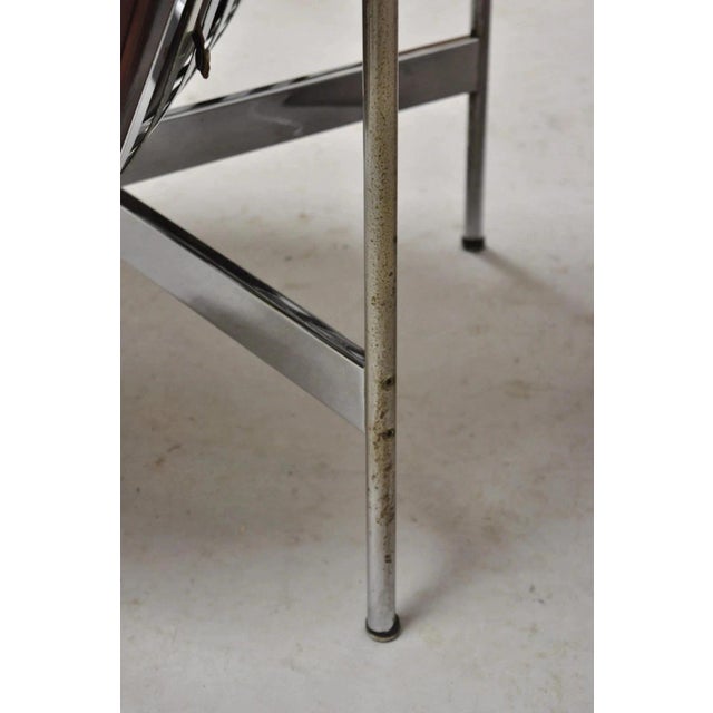 Metal "New York" Brown Leather Lounge Chair by Katavolos Littell Kelley for Laverne For Sale - Image 7 of 12