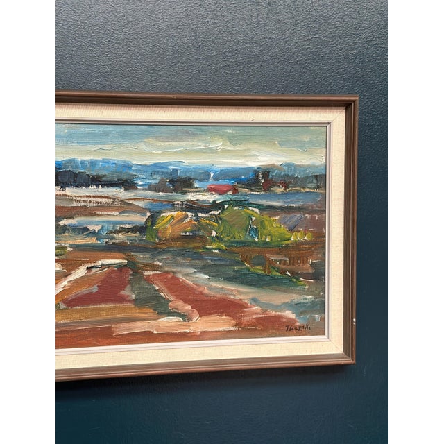 Jerzy Luczak‑Szewczyk, Landscape, 1950s, Oil on Canvas, Framed For Sale - Image 5 of 9