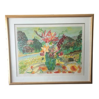 1980s Alexandre Minguet Numbered Serigraph of St. Martin, Framed For Sale
