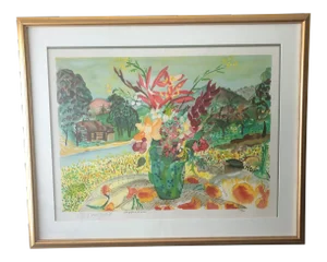 1980s Alexandre Minguet Numbered Serigraph of St. Martin, Framed