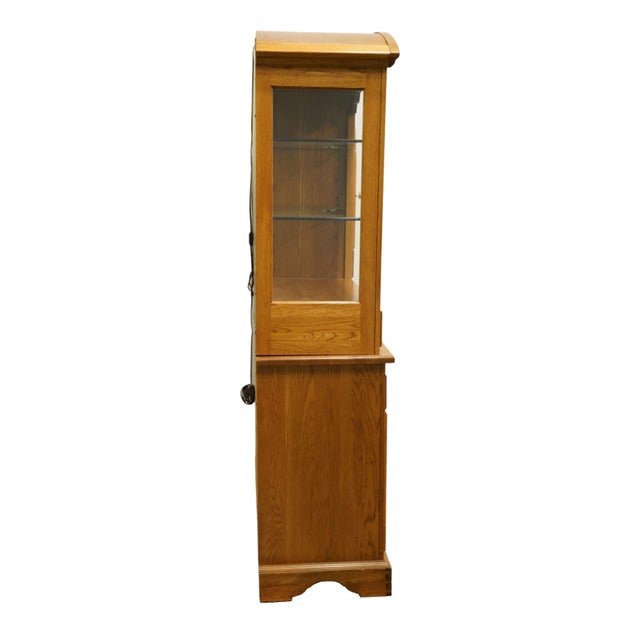 Kincaid Country Roads Collection 56" Illuminated Open Display China Cabinet 57-075 / 57-078 For Sale - Image 10 of 12