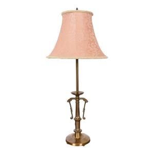 Ralph Lauren Style Art Deco Brass Table Lamp